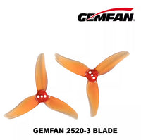 Gemfan Hurricane 2.5" 2520-3 PC Durable Tri-Blade Prop 1.5mm Shaft (4CCW+4CW)