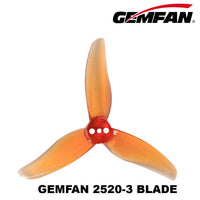 Gemfan Hurricane 2.5" 2520-3 PC Durable Tri-Blade Prop 1.5mm Shaft (4CCW+4CW)
