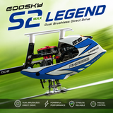 GooSky S2 Max BNF Micro Electric Helicopter (Blue)