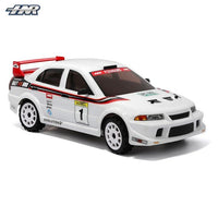 HNR H9804 Lancer Evolution 1/10 2.4G 4WD Brushless RC Drift Car On-Road Flat Running Electric Remote Control Racing Vehicles (White)