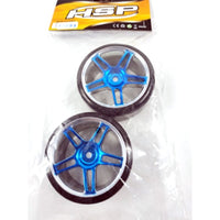 ORIGINAL HSP 1/10 Drift Wheel Chrome Blue (2PCS) (HSP 07003)