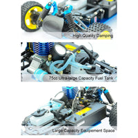 HSP 94166 Warhead Nitro Buggy (Blue) Two-Speed Transmission 18CXP Engine
