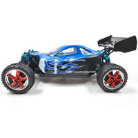 HSP 94107Pro 1:10 RC XSTR Off-Road Brushless Buggy (Blue Cover with Red Chrome Wheels)