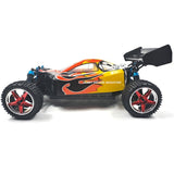 HSP 94107Pro 1:10 RC XSTR Off-Road Brushless Buggy (Orange Cover with Red Chrome Wheels)