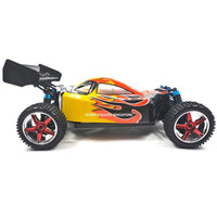HSP 94107Pro 1:10 RC XSTR Off-Road Brushless Buggy (Orange Cover with Red Chrome Wheels)