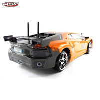 HSP 94123Pro 1:10 RC Power Drift Car (Lamborghini Orange with Chrome Wheels)