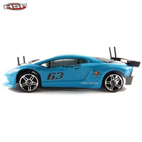 HSP 94123Pro 1:10 RC Power Drift Car (Lamborghini Blue with Chrome Wheels)