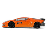 HSP 94123Pro 1:10 RC Power Drift Car (Lamborghini Orange with Chrome Wheels)