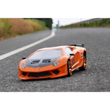 HSP 94123Pro 1:10 RC Power Drift Car (Lamborghini Orange with Chrome Wheels)