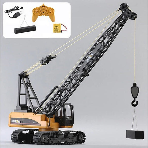 Huina 1/14 Scale RC Construction Crane Tower Ready to Run Simulated Light Sound Effect