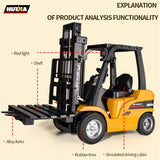 Huina 1/10 Scale RC Construction Forklift Ready to Run Simulated Light Sound Effect