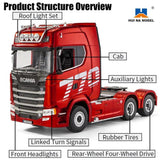Huina RC 1501 Scania 770S 1:18 with RC Platform Semi Trailer 1502 2.4GHz (Red)