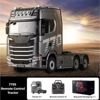 Huina RC 1/18 Scale 1501 Scania 770S with RC Platform Semi Trailer 1502 2.4GHz (Silver)