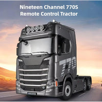 Huina RC 1/18 Scale 1501 Scania 770S with RC Platform Semi Trailer 1502 2.4GHz (Silver)