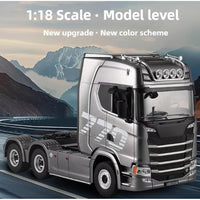 Huina RC 1/18 Scale 1501 Scania 770S with RC Platform Semi Trailer 1502 2.4GHz (Silver)