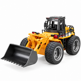 Huina Toys RTR 1532 1/18 2.4G 9CH RC BullDozer Light Engineering Remote Control Simulation Construction Vehicles Models Children Kids Gifts