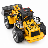 Huina Toys RTR 1532 1/18 2.4G 9CH RC BullDozer Light Engineering Remote Control Simulation Construction Vehicles Models Children Kids Gifts