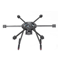 X600 600mm Carbon Fiber Hexacopter Drone Frame Kit (Carbon Fiber Version)