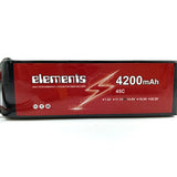 Elements 4200mAh 45C 4S 14.8V Lipo Battery for UAV RC Helicopter Boat Car Drone