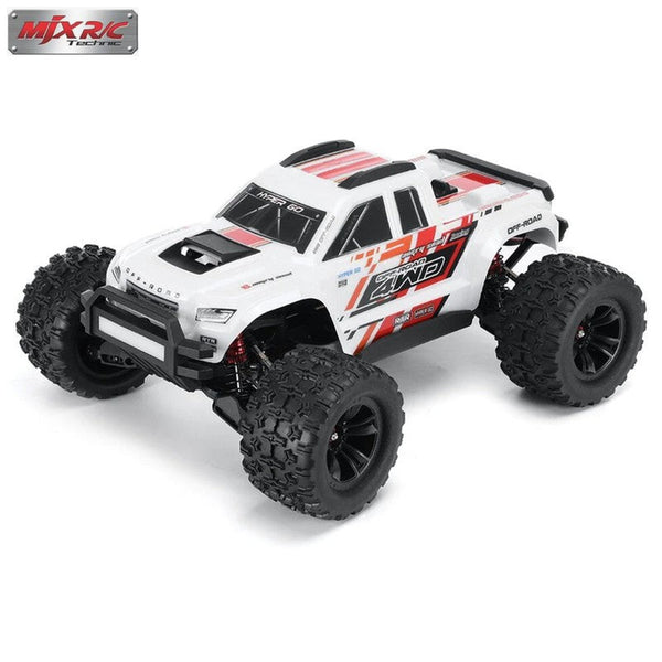 MJX Hyper Go 10208 1/10 RC Car V2 version Monster 4WD 80km/h High-Speed All-Terrain RC Truck (White)