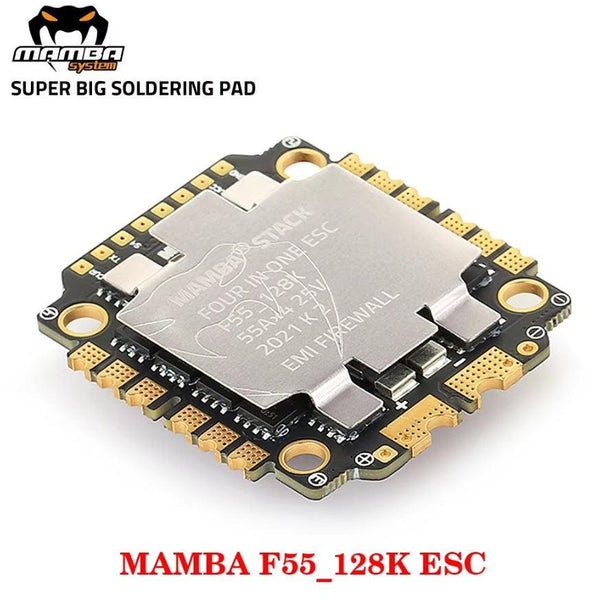 DIATONE MAMBA F55_128K BLHeli_32 MINI 55A 4IN1 ESC 4-6S Dshot300/600/1200 Electronic Speed Controller 30mmX30mm for FPV Drone