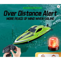 BEZGAR RC Boat, 16 inch Big Brushless Remote Control Boat for Adults and Kids, 55 KPH Large Fast RC Speed Boats with 2000mAh Battery, Ideal Waterproof Toy Boats for Lakes (Green)