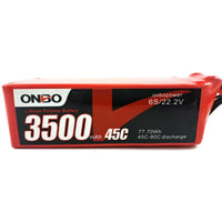 Onbo 3500mAh 45C 6S Lipo Battery