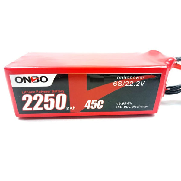 Onbo 2250mAh 45C 6S Lipo Battery
