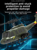 RC ERA C032 UH-1 Huey 1:48 Scale RC Helicopter 2.4G 6CH 6-Axis Gyro Altitude Hold Optical Flow & TOF Positioning Flybarless RTF