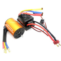 3650 4300KV Brushless Motor and 60A ESC 1/10 Car Truck