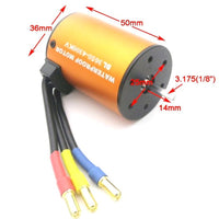 3650 4300KV Brushless Motor and 60A ESC 1/10 Car Truck