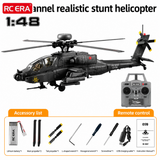RC ERA C170 AH-64D Apache 2.4G 6CH 6G 1:48 Scale Altitude Hold Optical Flow Positioning TOF Altitude Hold Flybarless RC Helicopter RTF