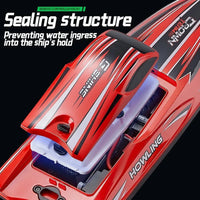 BEZGAR RC Boat, 16 inch Big Brushless Remote Control Boat for Adults and Kids, 55 KPH Large Fast RC Speed Boats with 2000mAh Battery, Ideal Waterproof Toy Boats for Lakes (Green)