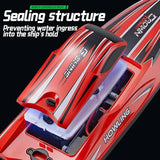 BEZGAR RC Boat, 16 inch Big Brushless Remote Control Boat for Adults and Kids, 55 KPH Large Fast RC Speed Boats with 2000mAh Battery, Ideal Waterproof Toy Boats for Lakes (Green)