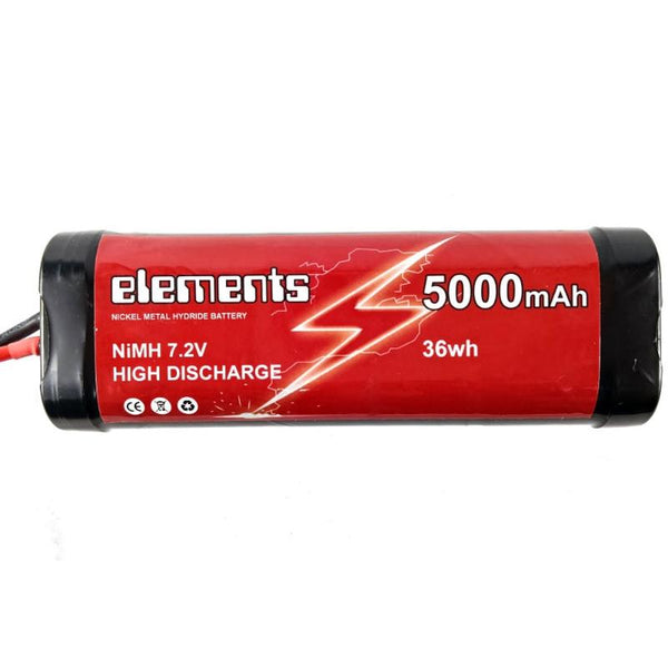 Elements 7.2V 5000mAh NiMH Rechargeable Battery Pack High Power