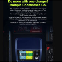 SkyRC D100NEO Smart Channel Lipo Charger 1-6S LiPo Battery AC100W DC200W UK Plug (2 ports)