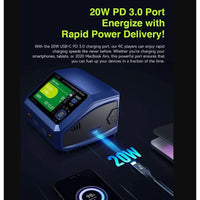 SkyRC D100NEO Smart Channel Lipo Charger 1-6S LiPo Battery AC100W DC200W UK Plug (2 ports)