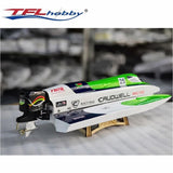 TFL 1238 Caudwell F1 RC Boat Green Color With ARTR Outboard Version