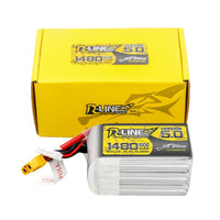 Tattu R-Line Version 5.0 1480mAh 22.2V 150C 6S1P Lipo Battery Pack With XT60 Plug