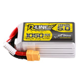 Tattu R-Line Version 5.0 1050mAh 22.2V 130C 6S1P Lipo Battery Pack With XT60 Plug