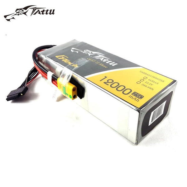 TATTU 12000MAH 22.2V 25C 6S1P LIPO BATTERY PACK
