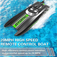 Atomic XS Mini Boat with Auto Roll Back Function and Reverse Function *Pool Boat* - Black Color