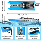 Atomic XS Mini Boat with Auto Roll Back Function and Reverse Function *Pool Boat* - Blue Color