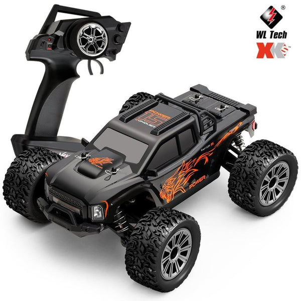 WLtoys 164018 1/16 2.4G 4WD 35KM/H High-speed RC Car Off-road Electric Truck RTR Vehicle Model - Black