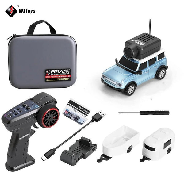 Wltoys 6405-C 1/64 2.4G FPV RC Car Wifi Camera Photos Videos VR App Control Built In Gyro Drift Desktop Micro 3 Speed On-Road Mini Full Proportional Vehicles Models Toys