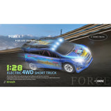 WLtoys 1/28 2.4G 4WD RC Car Drift with LED lights Ready to Run