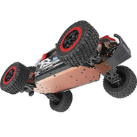 Wltoys 124028 RTR 1/12 2.4G 4WD 60km/h Brushless RC Car Desert Off-Road Truck Metal Chassis Full Proportional LED Light Vehicles Models Toys - Red & Black