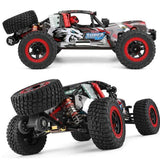 Wltoys 124028 RTR 1/12 2.4G 4WD 60km/h Brushless RC Car Desert Off-Road Truck Metal Chassis Full Proportional LED Light Vehicles Models Toys - Red & Black