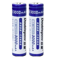 18650 3.7V 3000mAH Li-Ion Battery (2 pc pack)