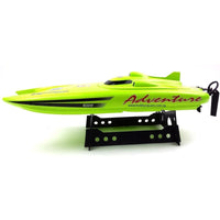 Heng Long Adventure Catamaran RTR Radio RC Speed Boat - Neon Green